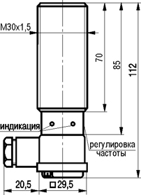 Габариты IV11B AT81A5-01G-10E-L